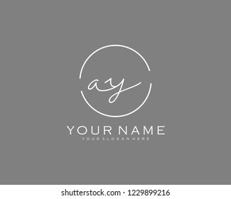 A Y Initial handwriting logo 