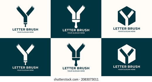 Y initial letter brush logo for business and brand inspiration logo
