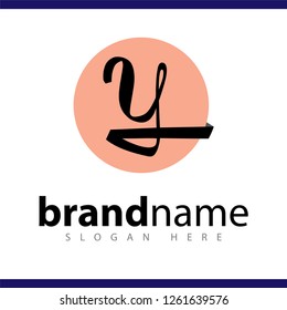 y initial letter logo vector template