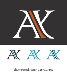 A and Y initial letters creative logo template