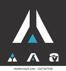 A and Y initial letters creative logo template