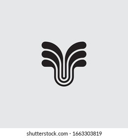 Y initial logo in abstract shape.