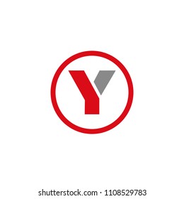 Y initial logo design vector