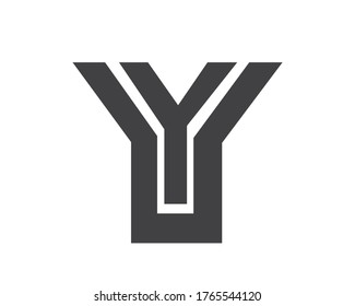 y diseños iniciales de las letras del logotipo y logotipos de monograma
