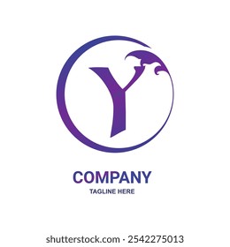 Y Initial Nature Leav Logo