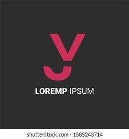 Y J. Luxury logo, anagram, alphabet, uppercase letters, typography, line. Vector illustration. Good forcompany, organisation, community, brand, product, website, social media and more.