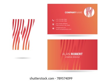 I Y Joint Logo icon with Business Card Template Vector.