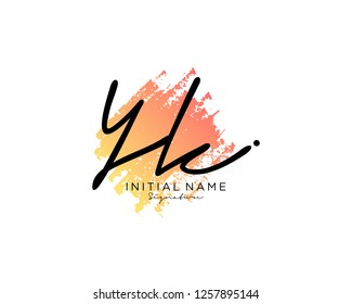 Y K Signature initial logo template vector - Vector 