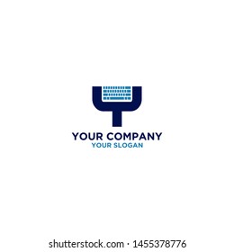 Y Keyboard Logo Design Vector