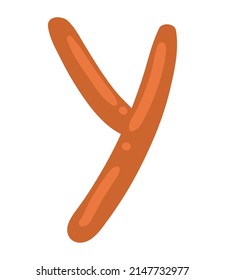 Y kid alphabet letter icon