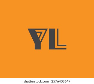 Y and L logo design. YL abstract Letters Logo Monogram. This logo design is the process of creating a visual symbol that represents a brand, company, or individual.