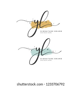Y L YL Initial logo template vector