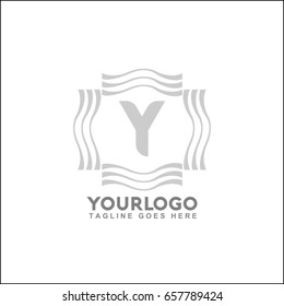 Y Letter Abstract universal premium logo design. Creative wave line symbol. Luxury letter water and wind vector illustration.