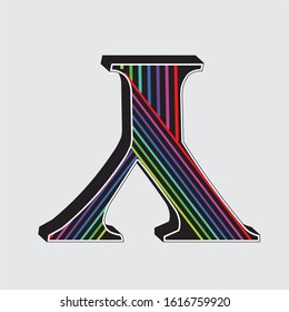 Y letter alphabet in reverse position