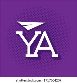 Y A LETTER (ALPHABET) Y&A LOGO WITH AERO ELEMENT 