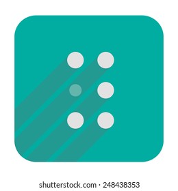 Y letter in Braille