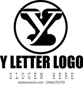 Y LETTER  CIRCULAR DESIGN LOGO