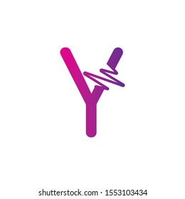 Y Letter creative logo or symbol template design