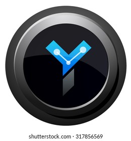 Y letter, design logo