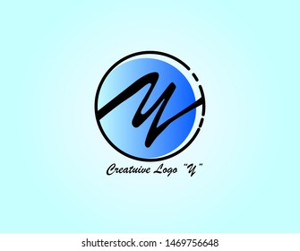 Y LETTER DESIGN VECTOR WITH FULL COLOR