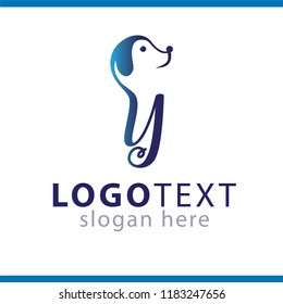 Y Letter and Dog Logo