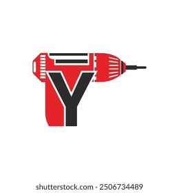 Y letter drill logo idea.