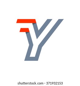 Y letter fast speed logo. Vector design template elements for your application or corporate identity.