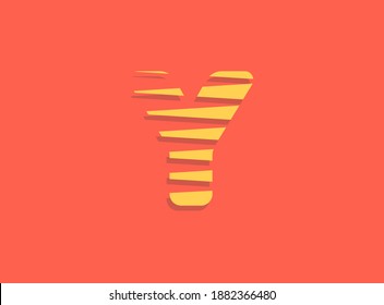 Y letter fast, speed motion logo. Sport style futuristic obliques design useful for delivery posters, industrial, racing identify and more
