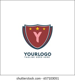 Y Letter Fight boxing sport typography, t-shirt graphics, brand vector illustration.
