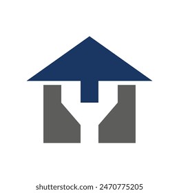 Y letter home logo template