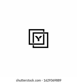 Y letter icon for business and finance logo