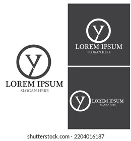 Y Letter Icon And Symbol Template