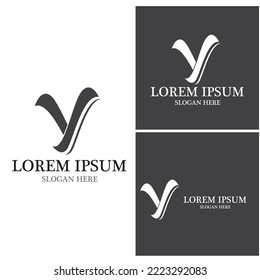 Y Letter Icon And Symbol Template