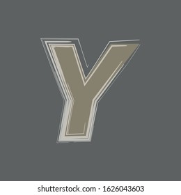 Y Letter, Icon Typography Logo Template