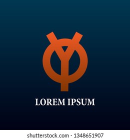 Y letter initial logo, sign, icor or symbol for creative and business company