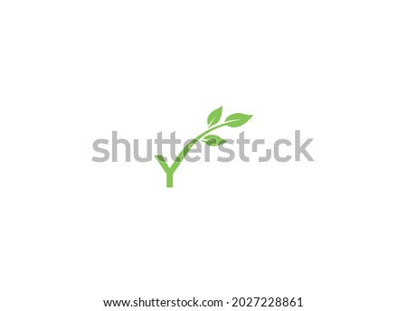 y letter initial modern logo design vector icon template