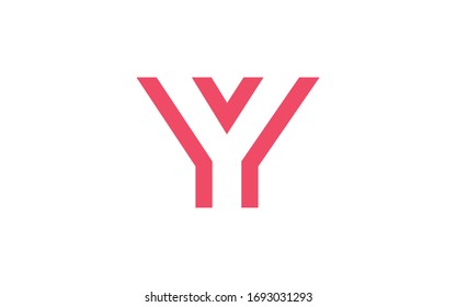 Y Letter Initial Vector Logo Design