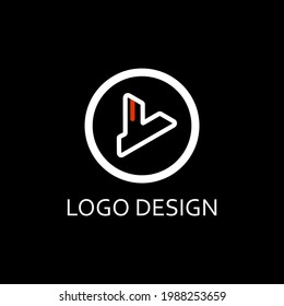 y letter isolated for simple logo design