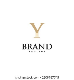 Y Letter Law Premium Vector logo icon vector Template
