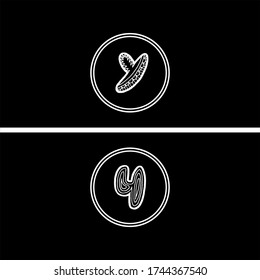 Y letter logo abstract design