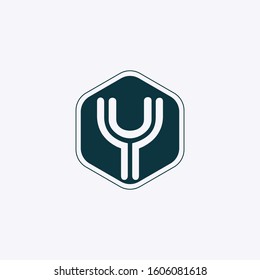 Y Letter Logo concept. Creative Minimal Monogram emblem design template. Graphic Alphabet Symbol for Corporate Business Identity. Creative Y Vector element