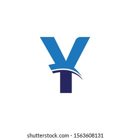 Y Letter Logo. Y Letter Creative Modern Business Alphabet Logo Vector.