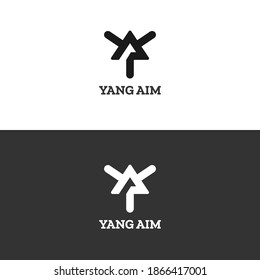 Diseño del logotipo de una letra Y. Ilustración De Icono De Letras De Creative Modern AY.