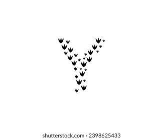 Y letter logo design element