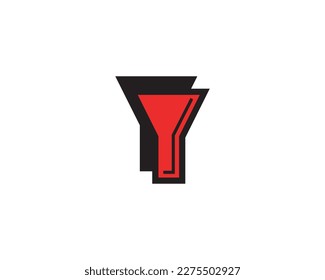 Y letter logo design elements vector illustration 