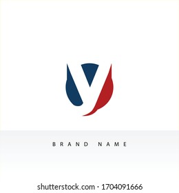 Y Letter Logo Design Icon. Letter Logo with Creative