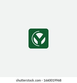 Y letter logo design and sign