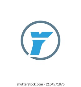 Y letter logo design, Startup Business ellipse tools illustration.eps