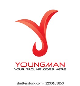 Y letter logo design template