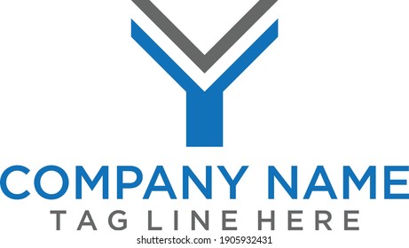 Y Letter Logo Design Template 